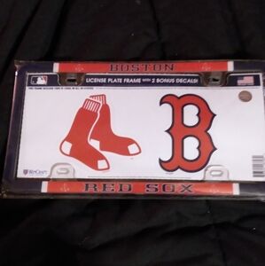 BOSTON RED SOX LICENSE PLATE HOLDER